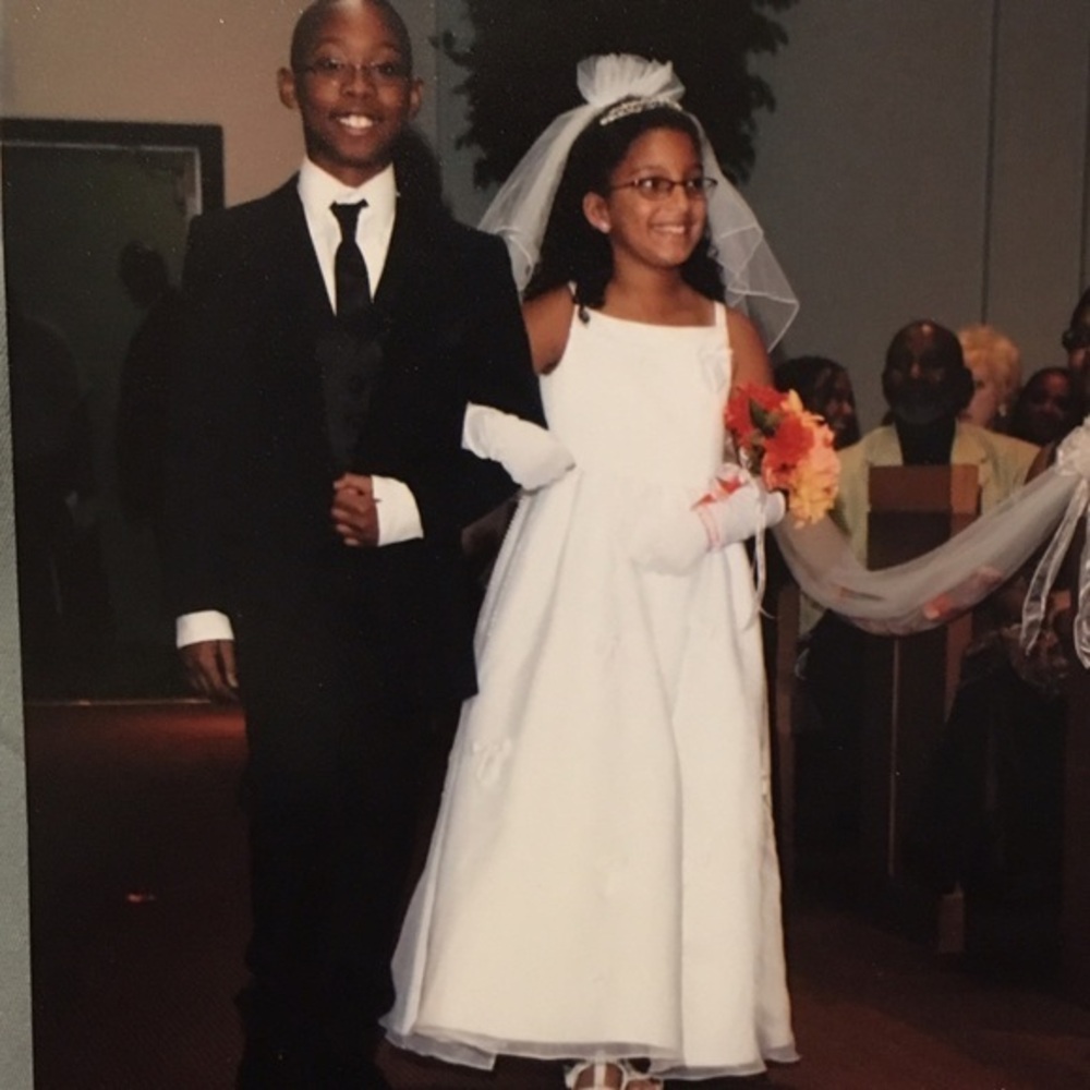 Jr bride wedding gown or communion dress!  Sz. 8